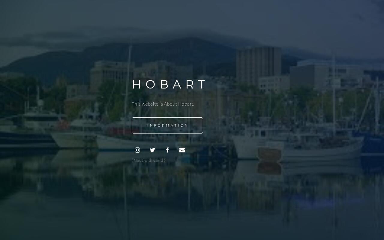 Carrd profile picture for @hobart